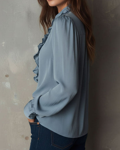 Chic Ruffled Blouse with Elegant Style